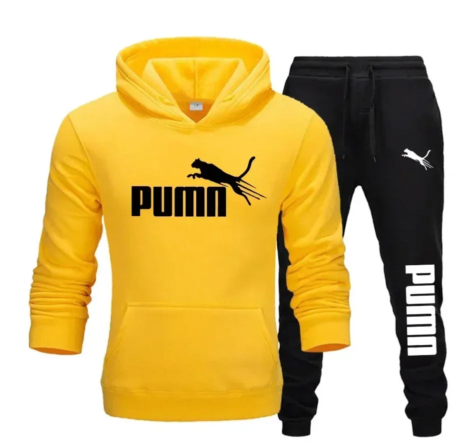 Men’s 2-Piece Hoodie + Pants – Autumn/Winter Casual Sportswear