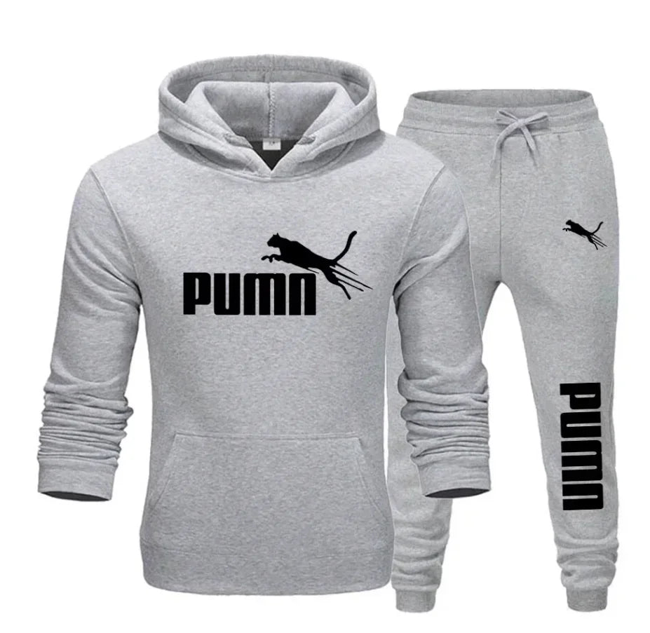 Men’s 2-Piece Hoodie + Pants – Autumn/Winter Casual Sportswear