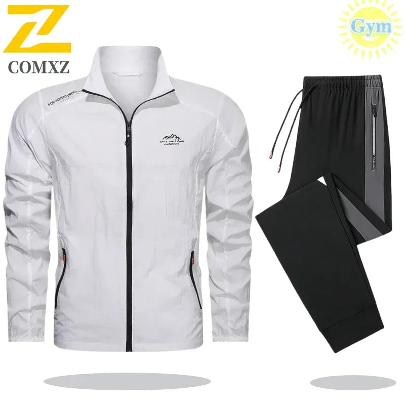 Men’s 2-Piece Tracksuit – Spring/Summer Sportswear Set