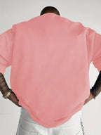 Men’s Summer Cotton T-Shirt – Casual Sports Round Neck Tee