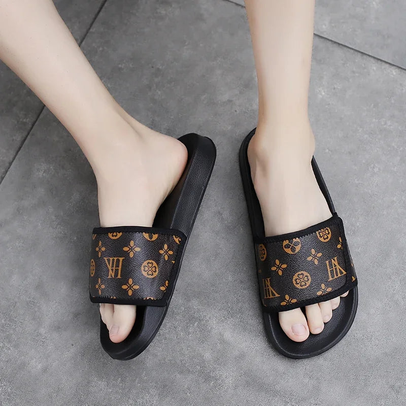 Men’s Leather Summer Sandals – Comfortable Casual Slippers