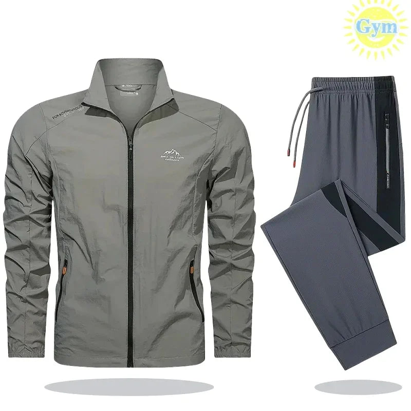 Men’s 2-Piece Tracksuit – Spring/Summer Sportswear Set