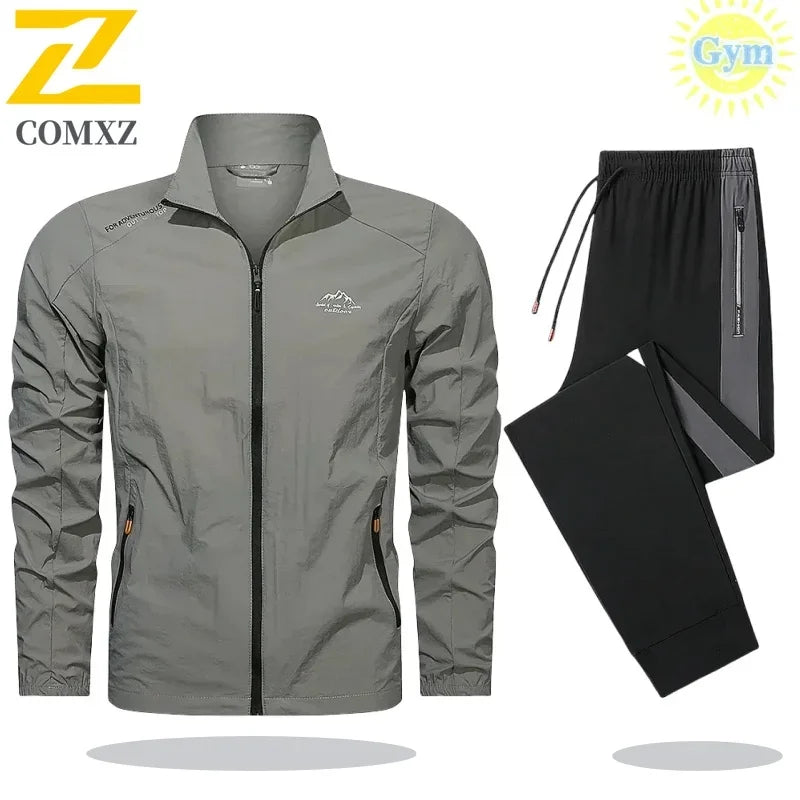 Men’s 2-Piece Tracksuit – Spring/Summer Sportswear Set