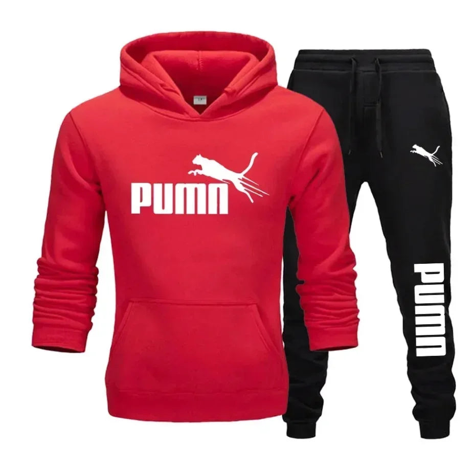 Men’s 2-Piece Hoodie + Pants – Autumn/Winter Casual Sportswear