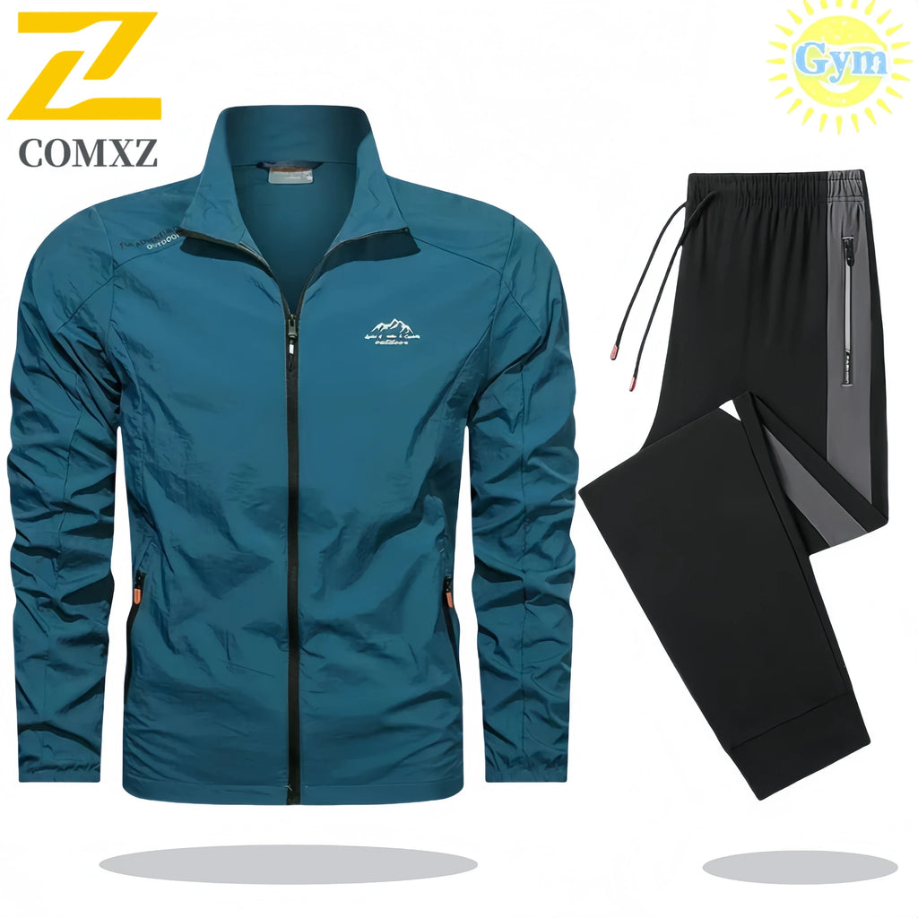 Men’s 2-Piece Tracksuit – Spring/Summer Sportswear Set