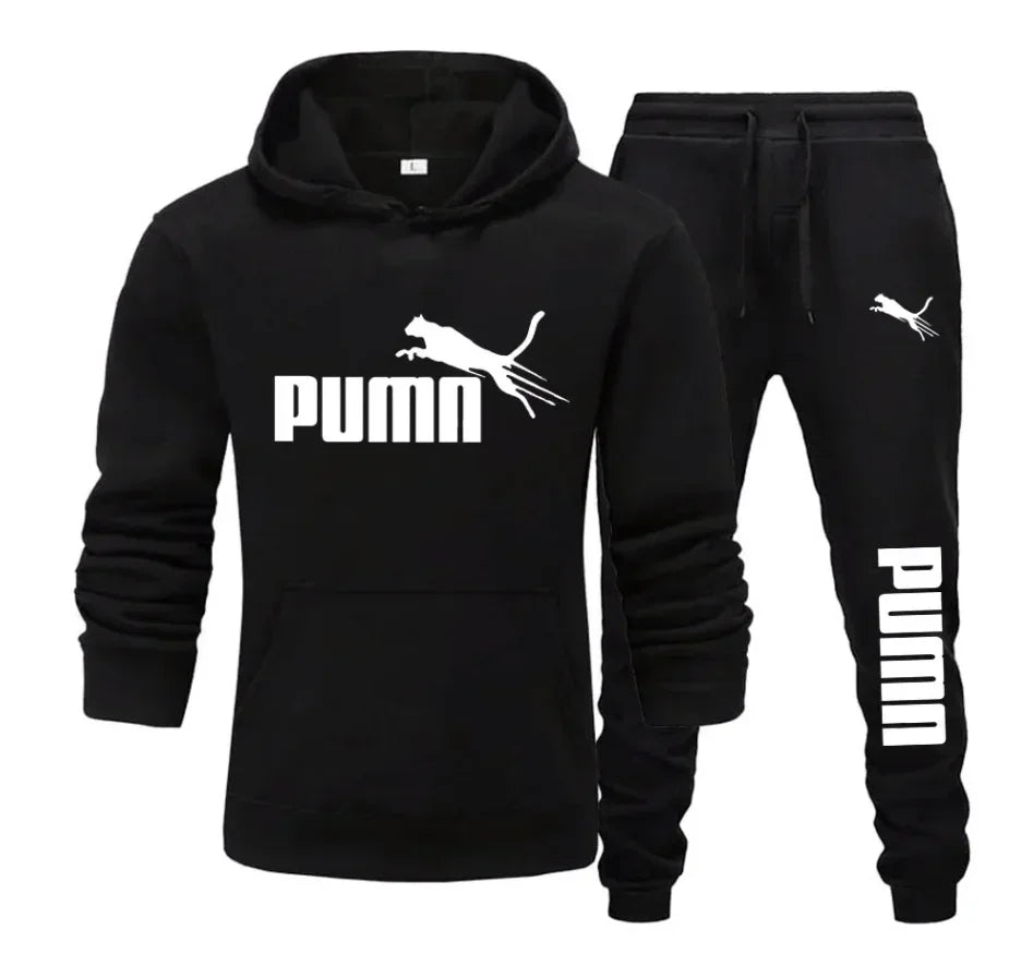 Men’s 2-Piece Hoodie + Pants – Autumn/Winter Casual Sportswear