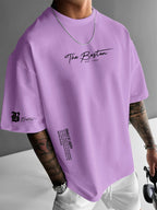 Men’s Summer Cotton T-Shirt – Casual Sports Round Neck Tee