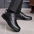 Handmade Men’s Leather Shoes – Minimalist Casual & Business Lace-Up