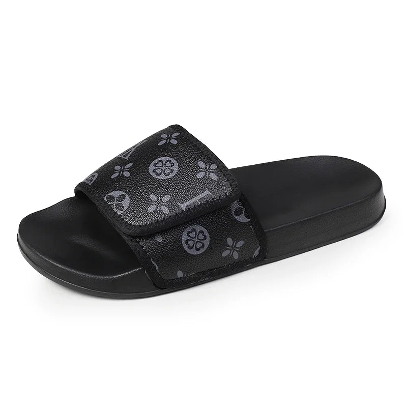 Men’s Leather Summer Sandals – Comfortable Casual Slippers