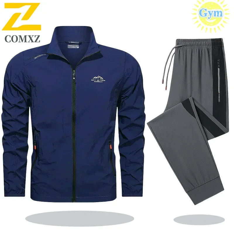 Men’s 2-Piece Tracksuit – Spring/Summer Sportswear Set