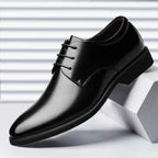 2025 Men’s Business & Casual Leather Shoes – Breathable Soft Bottom