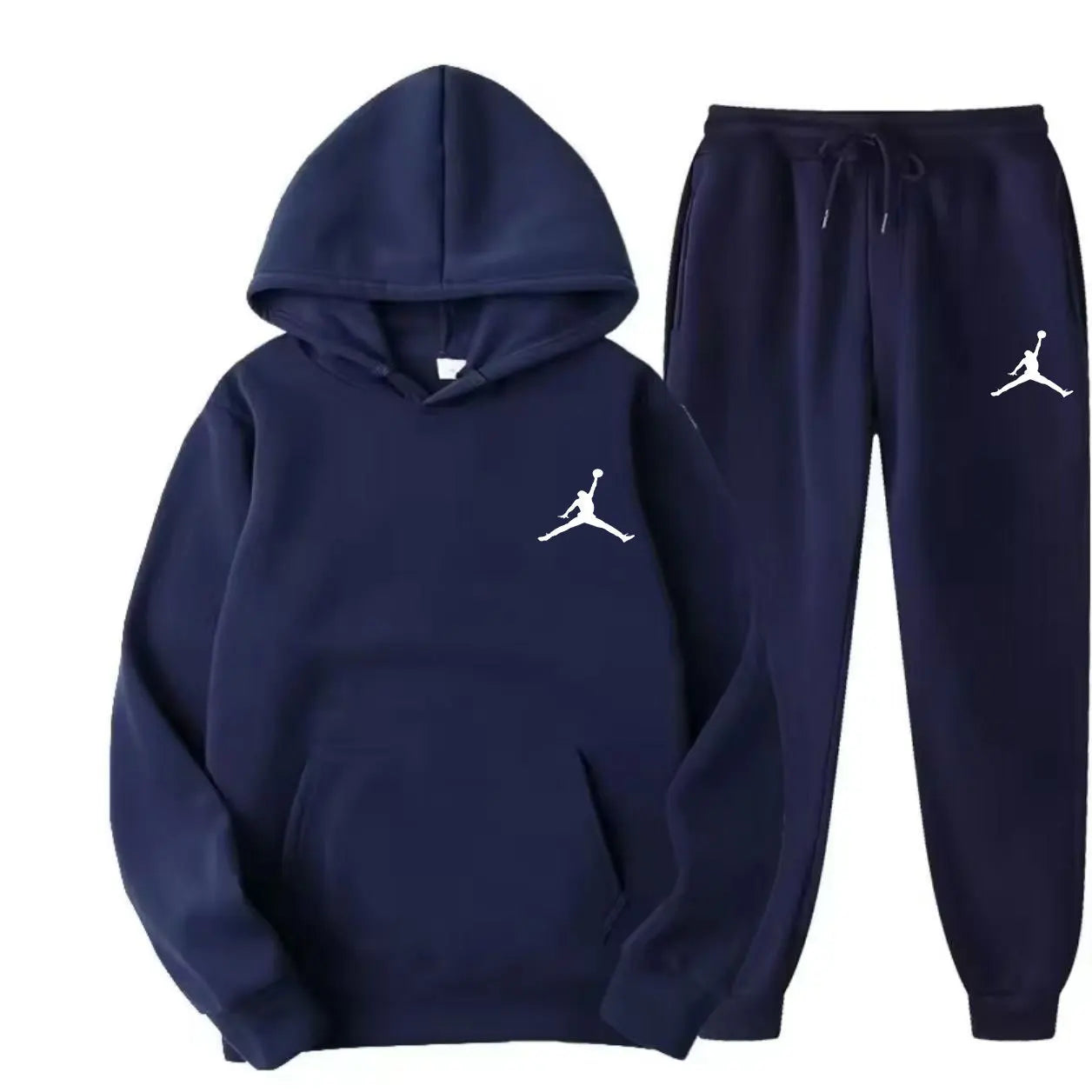 Unisex Casual Hoodie & Pants Set – Spring/Autumn Basketball Two-Piece