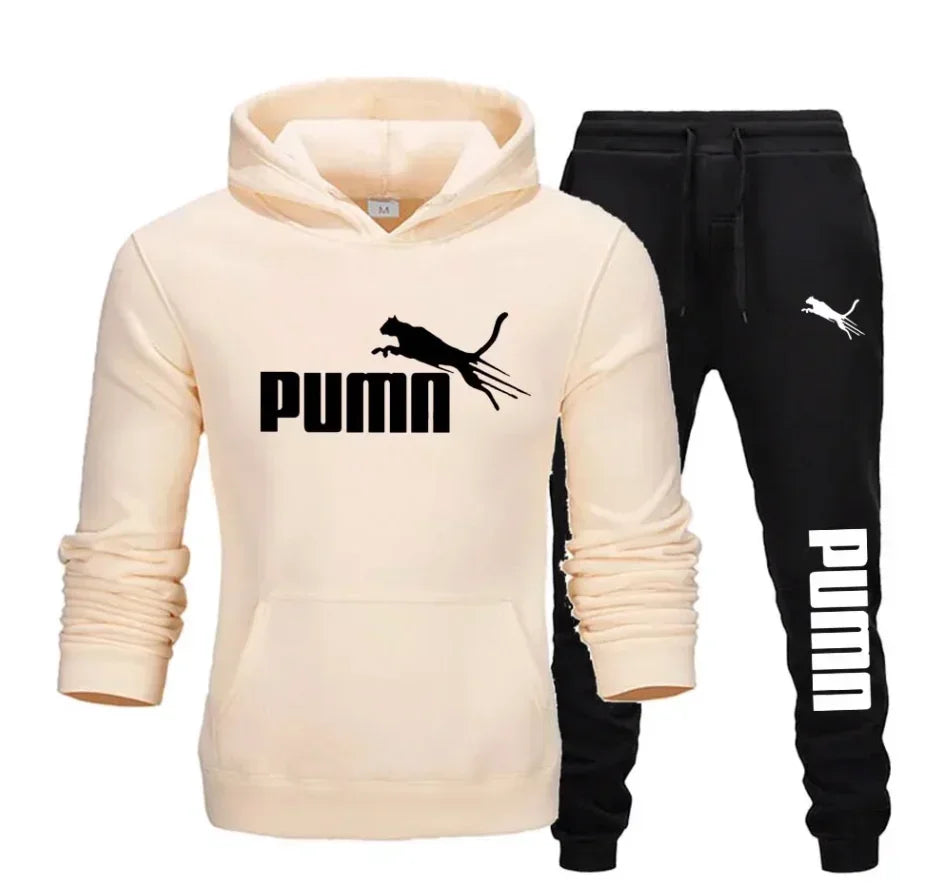 Men’s 2-Piece Hoodie + Pants – Autumn/Winter Casual Sportswear