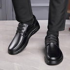 Handmade Men’s Leather Shoes – Minimalist Casual & Business Lace-Up
