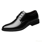 2025 Men’s Business & Casual Leather Shoes – Breathable Soft Bottom