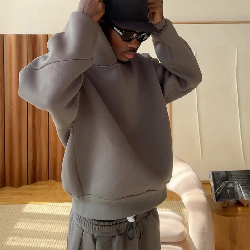 Men’s Casual Hoodie & Sweatpants Set 👕👖 | 2-Piece Loose Tracksuit