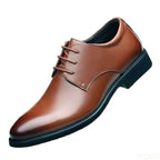 2025 Men’s Business & Casual Leather Shoes – Breathable Soft Bottom